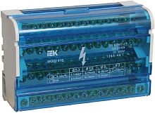 Шина в корпусе на DIN-рейку (кросс-модуль) IEK ШНК 4х15 3L+PEN синий картинка 
